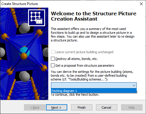 Screenshot of Welcome page of Picture Creation Assistant