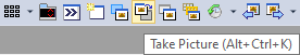 Take Picture toolbar button